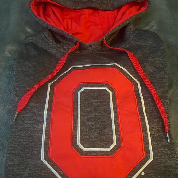 #274 Ohio State buckeyes Scarlet and gray college hoodie - Picture 12 of 12